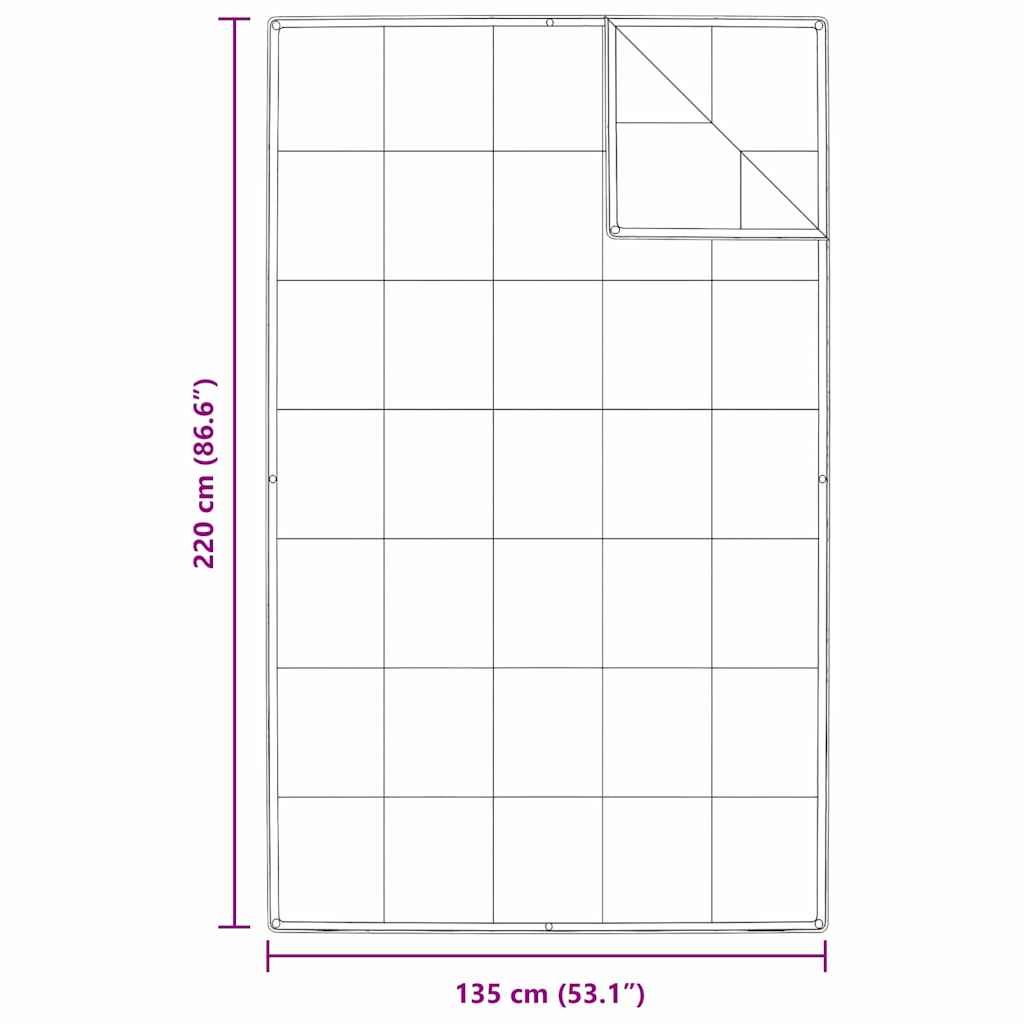 2-in-1 Bettdecke Weiß 135 x 200 cm Feder