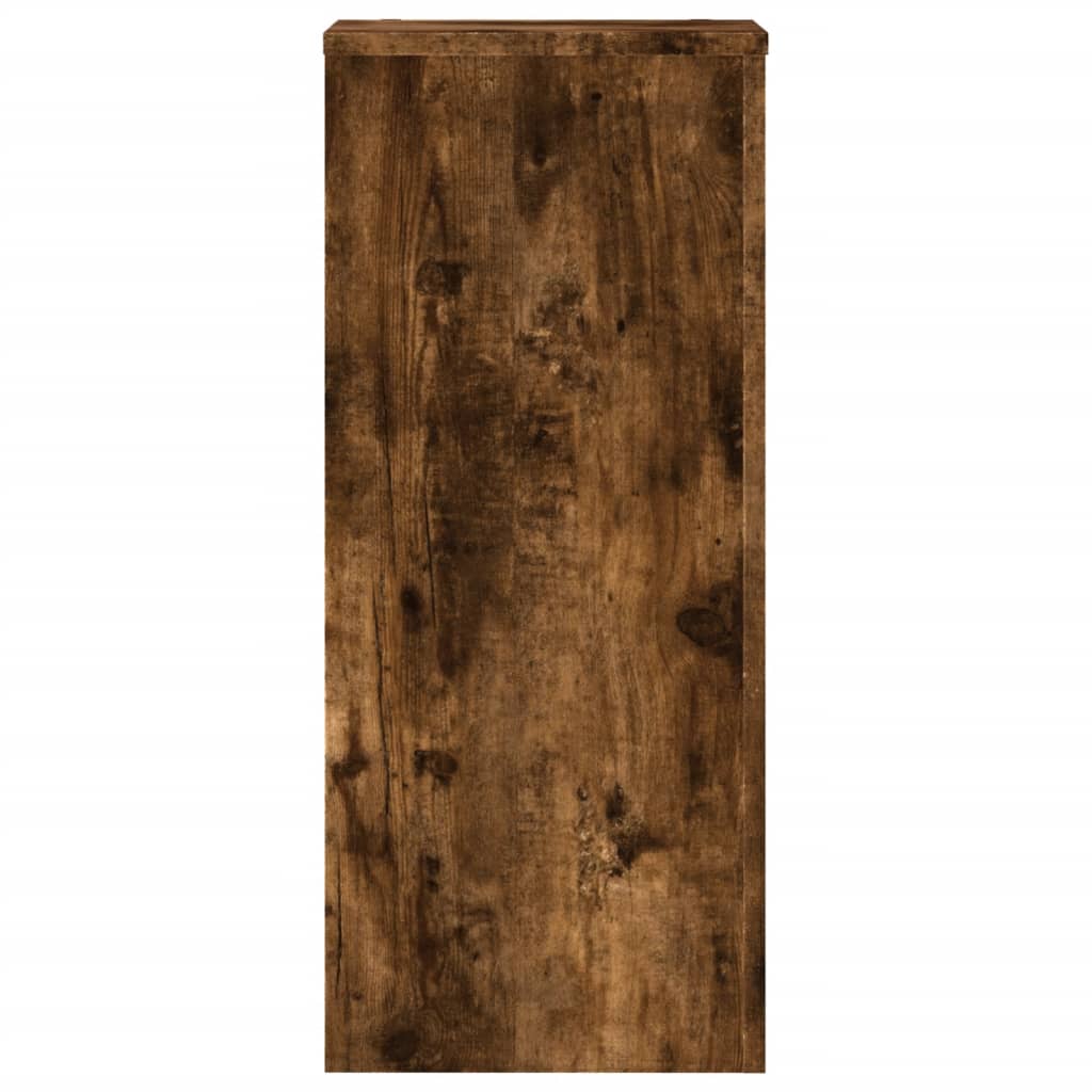 Pflanzenständer 2 Stk. Weiß 33x33x100 cm Holzwerkstoff