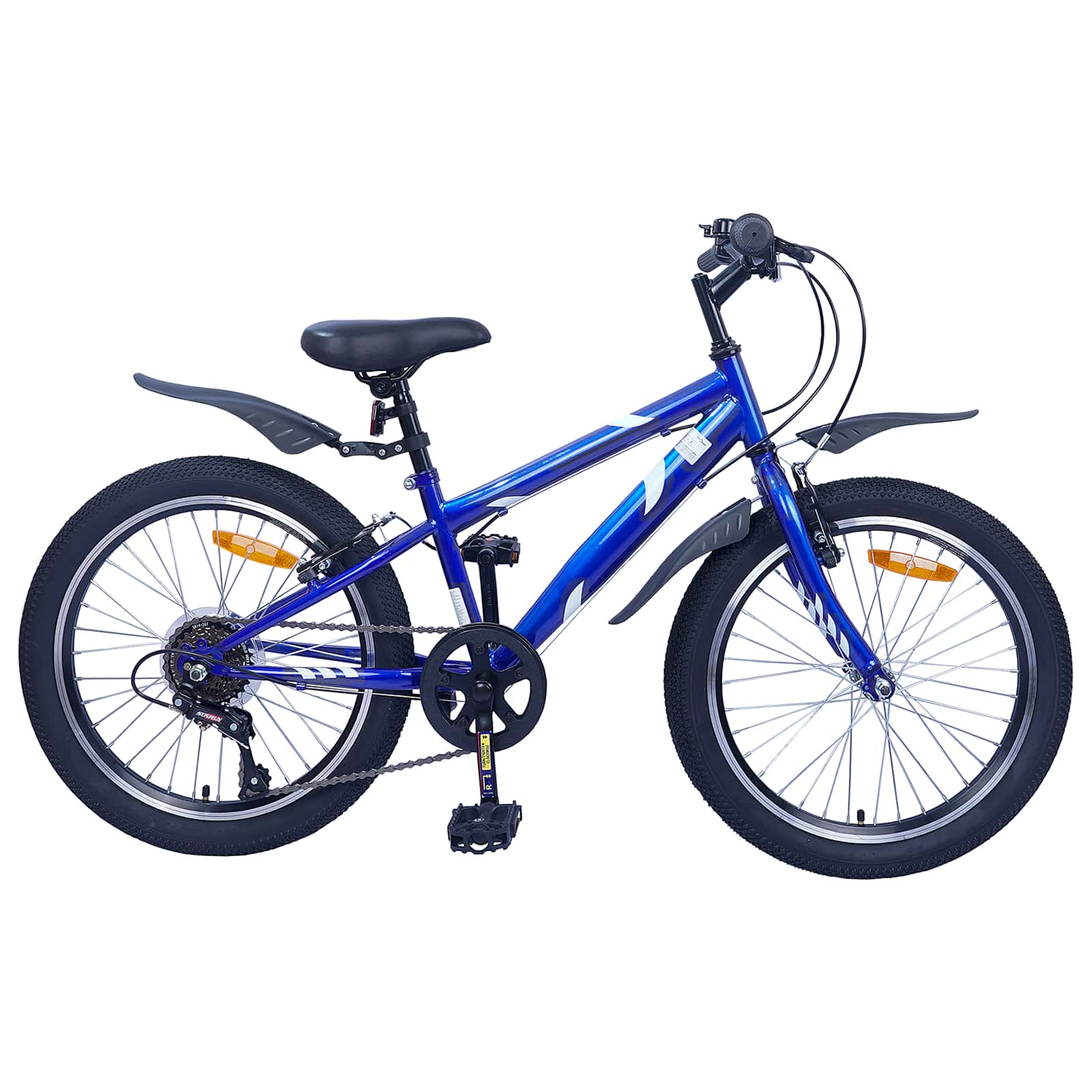Kinderfahrrad 20 Zoll 6-Speed für 6-11 Jahre alt Schwarz