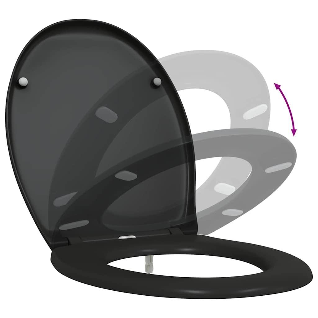 Toilettensitz Anthrazit 47 x 37 x 4 cm Duroplast