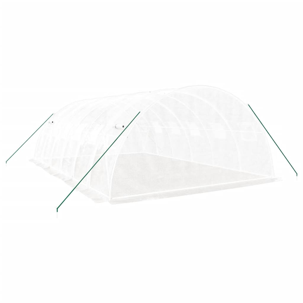 Gewächshaus mit Stahlrahmen Grün 8 m² 4x2x2 m