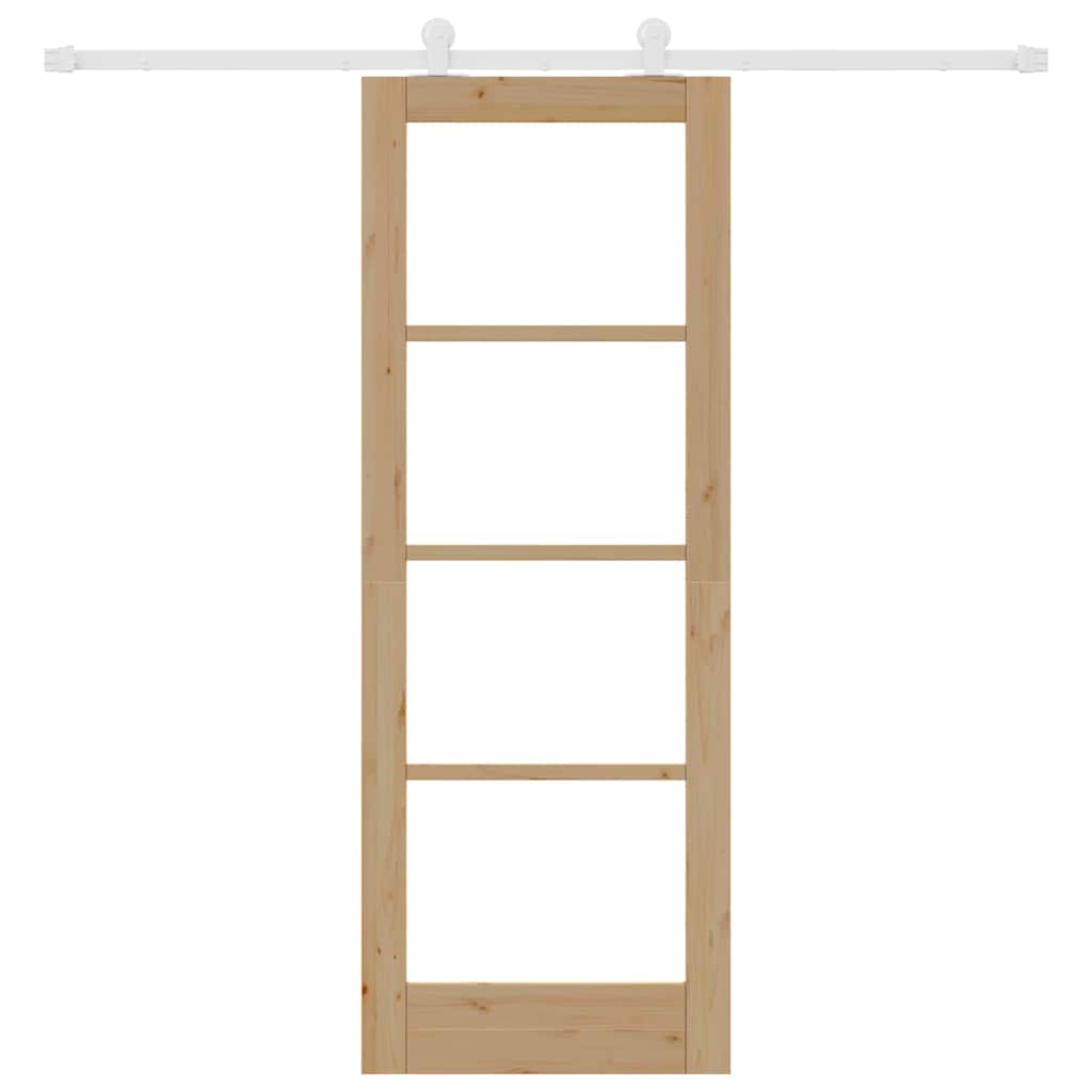 Schiebetür ORKDAL Natürlich und Schwarz 61 x 198,5 cm