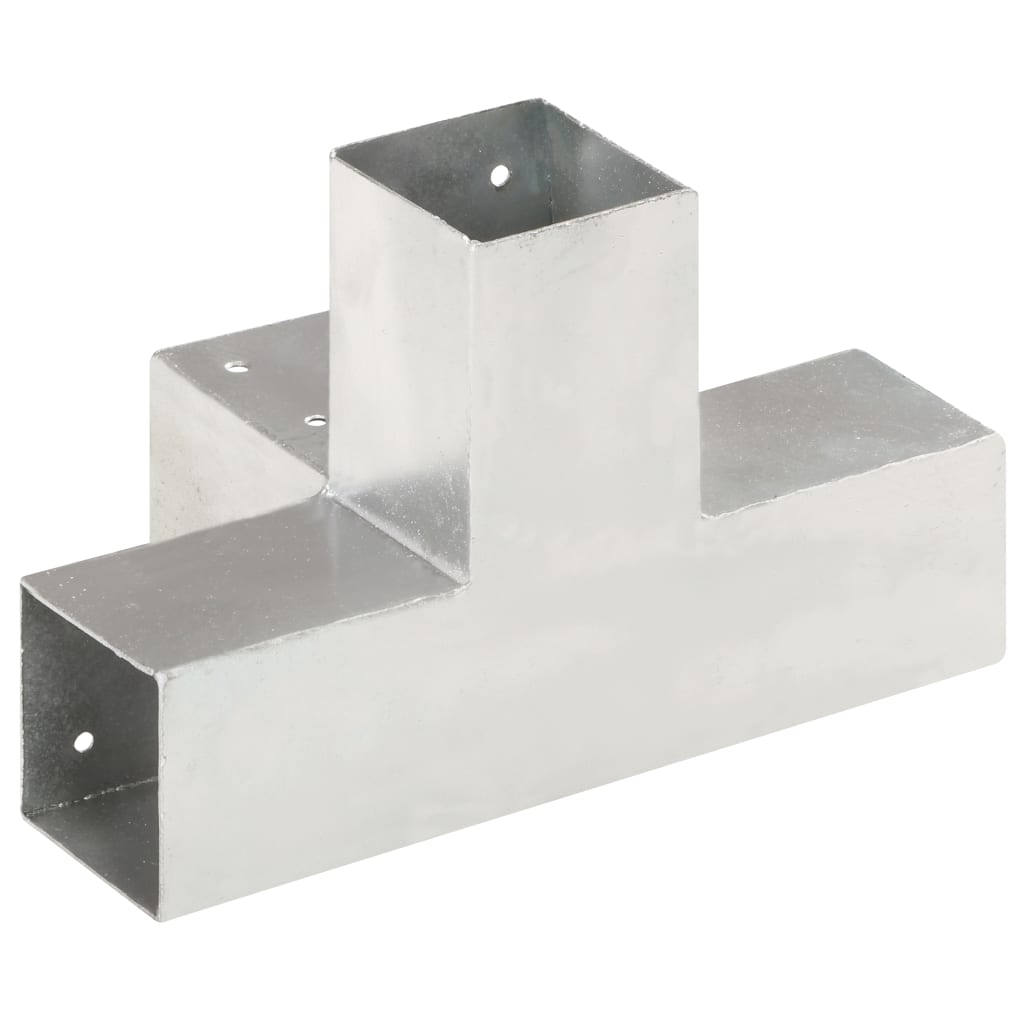 Pfostenverbinder L-Form Verzinktes Metall 71 x 71 mm