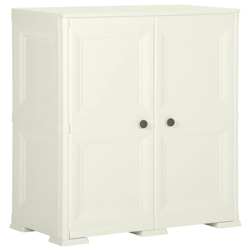 Kunststoffschrank 79x43x125 cm Holzdesign Vanilleeis