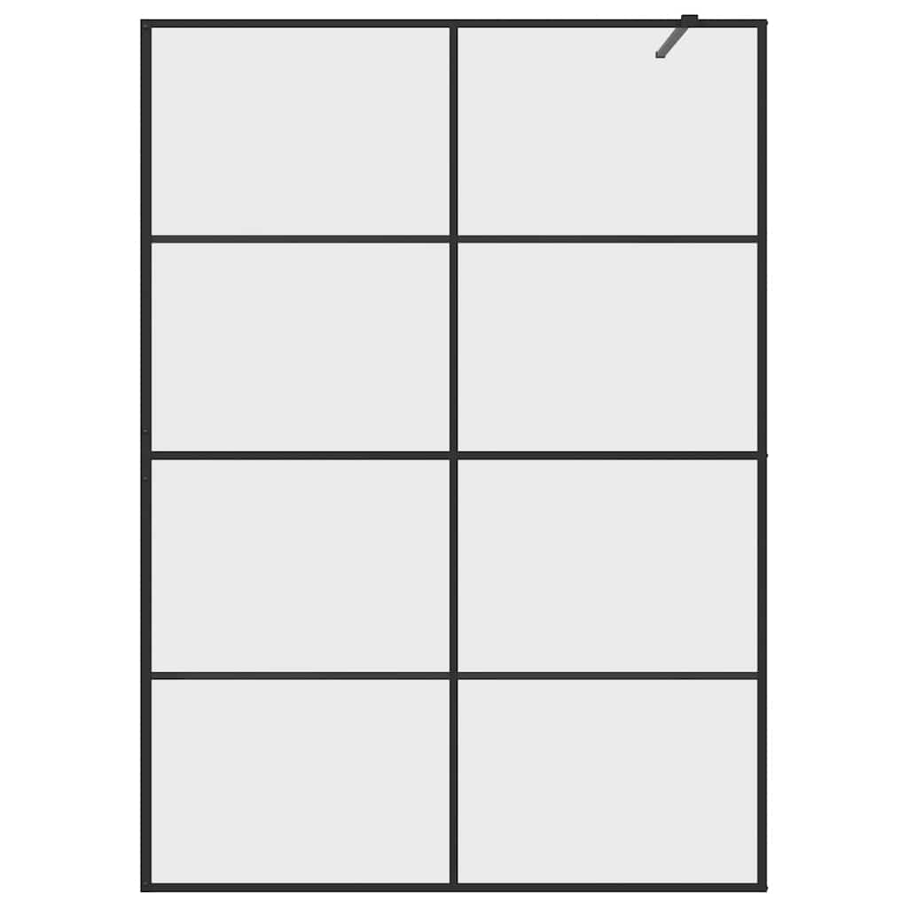 Duschwand für Begehbare Dusche mit Klarem ESG Glas 80x195 cm