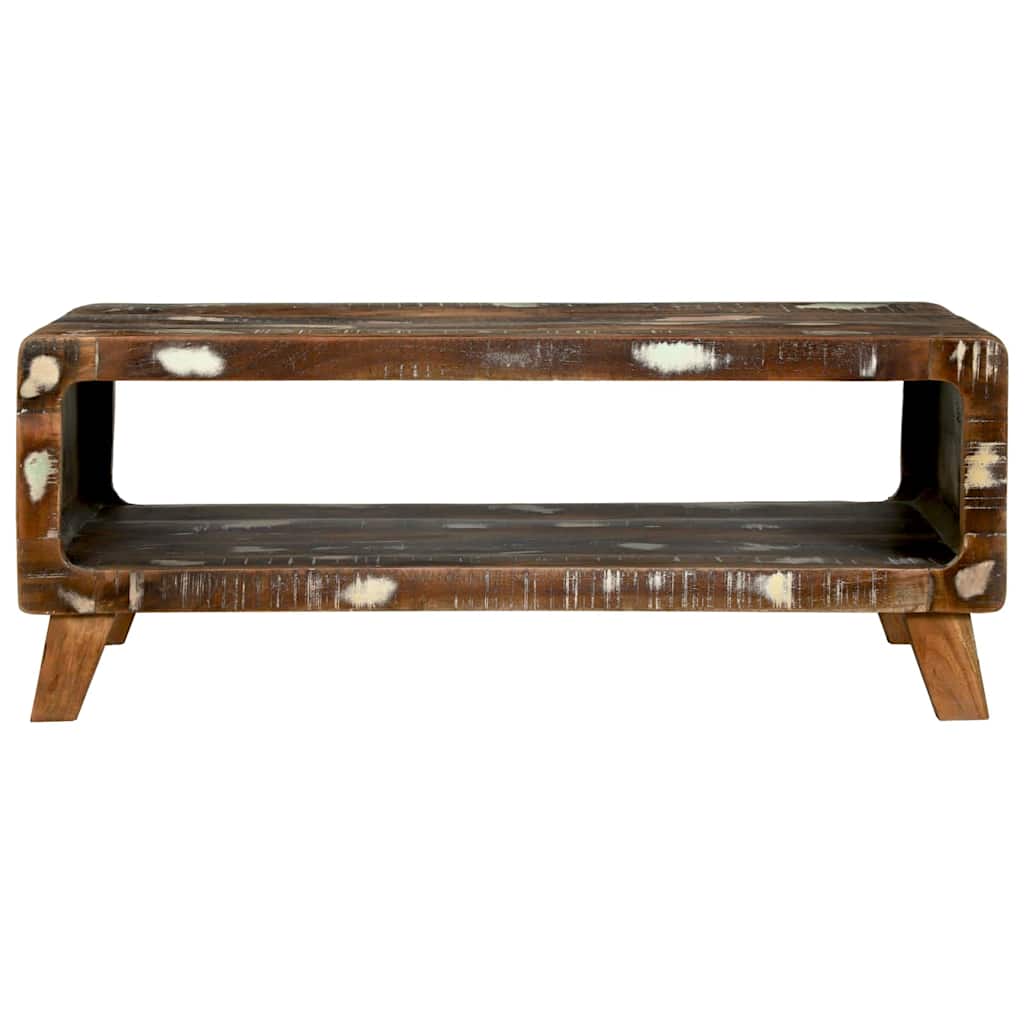 Couchtisch 90 x 50 x 35 cm Massives upgecyceltes Holz