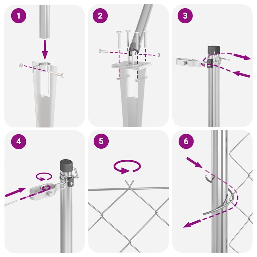 Outdoor Kettenglied-Zaun Erdfixierung 10 x 0,4 m Grün Netz
