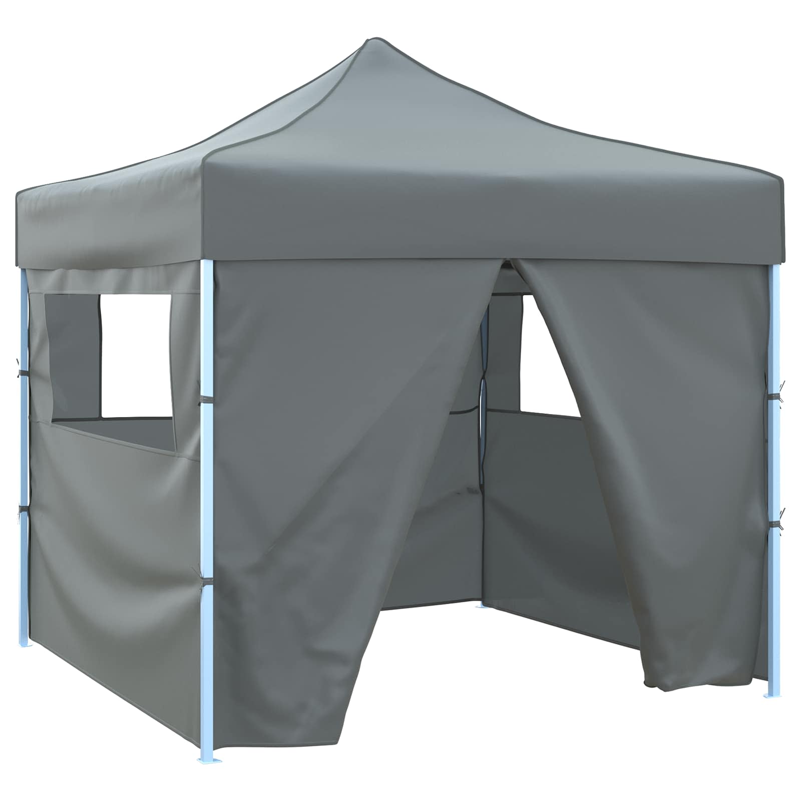 Partyzelt Faltbar Pop-Up Schwarz 292x292x315 cm