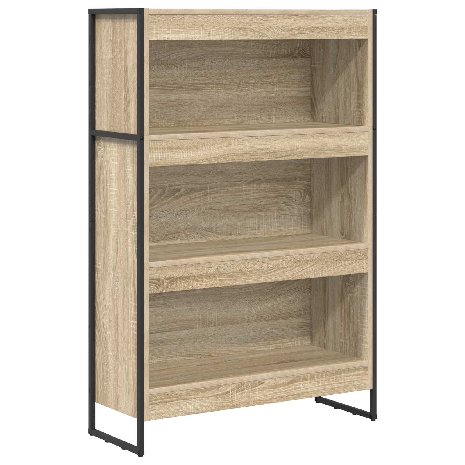 Bücherregal 2 pcs Schwarz Eichen-Optik 60 x 30 x 189,5 cm