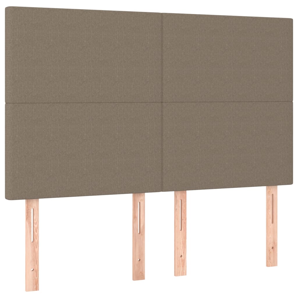 Kopfteil Hellgrau 80x5x118/128 cm Stoff