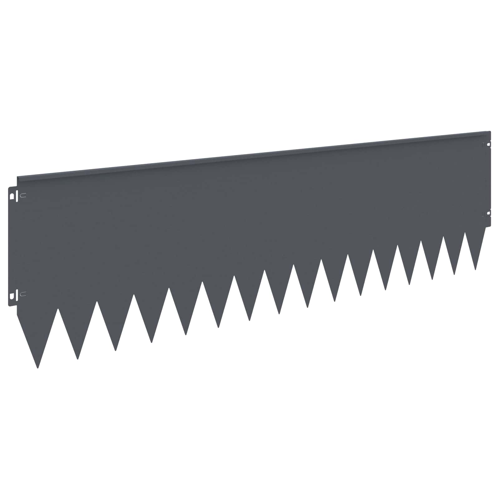 Raseneinfassung 10 pcs 103 x 10 cm Stahl Schwarz