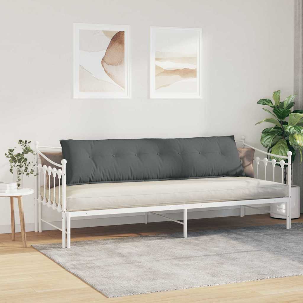 Rückenkissen Hellgrau 50 x 19 x 45 cm Stoff
