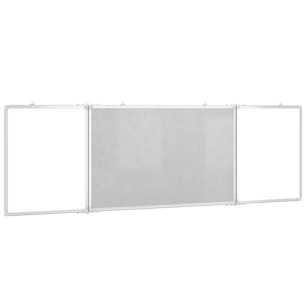 Magnetisches Whiteboard Klappbar 160x40x1,7 cm Aluminium