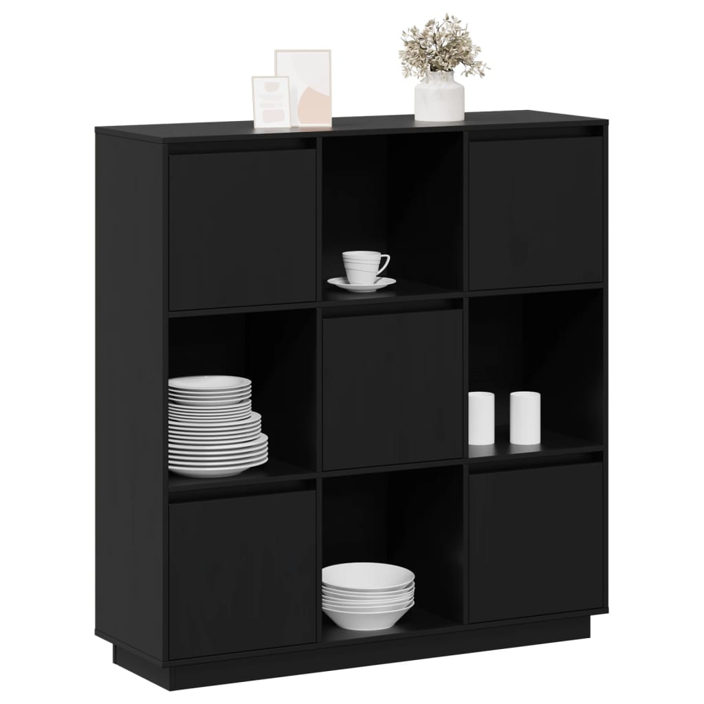 Highboard 110,5x35x117 cm Massivholz Kiefer
