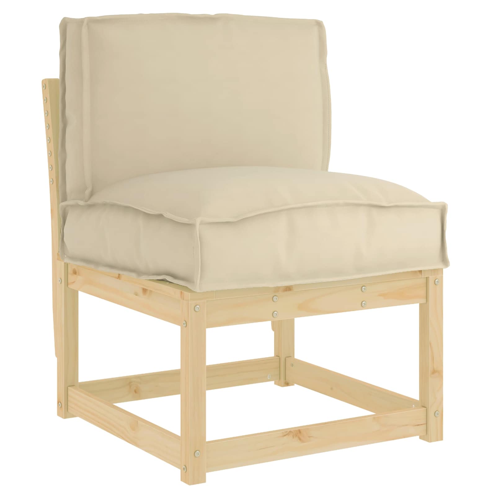 Kissen Anthrazit 50 x 40 x 12 cm Oxford-Stoff