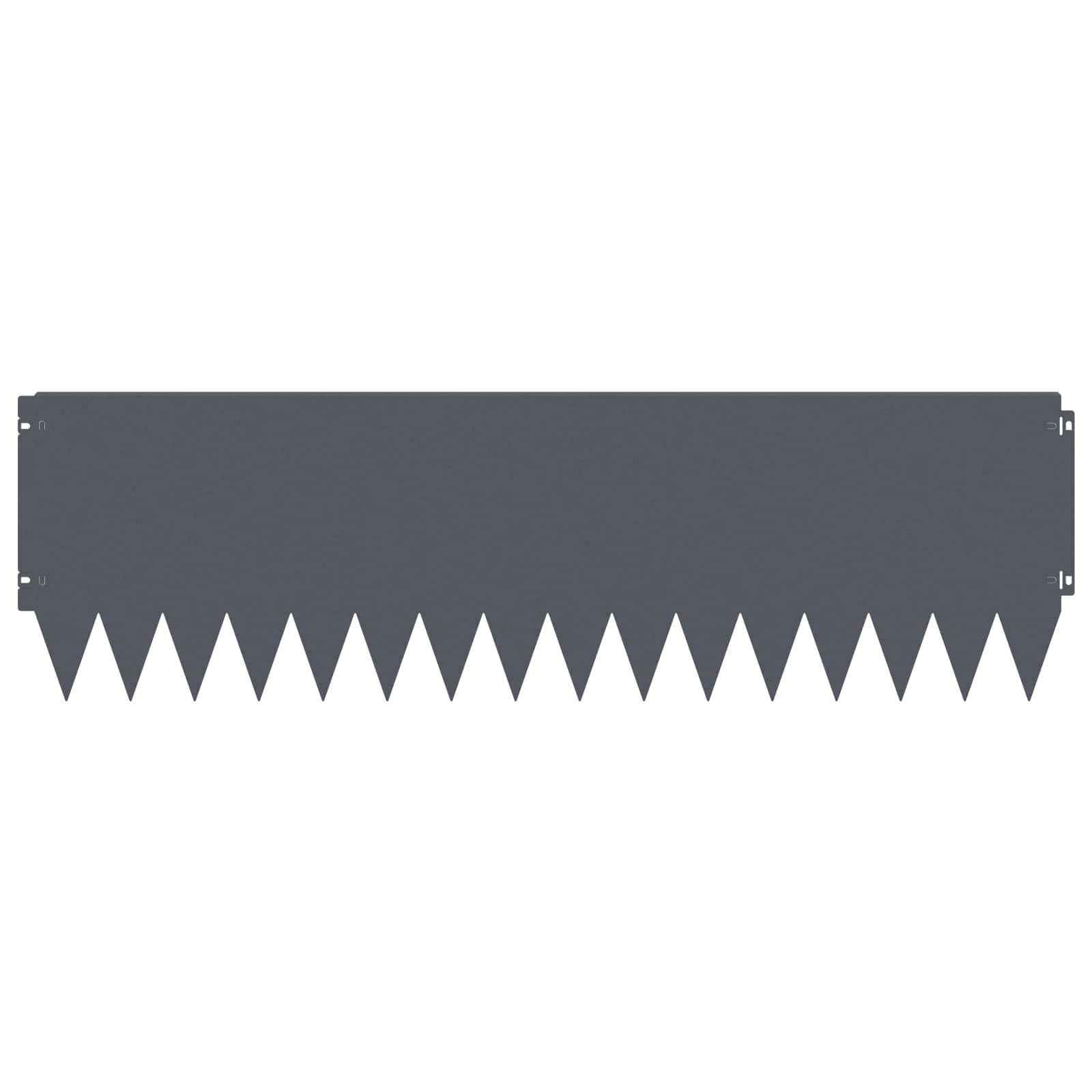 Raseneinfassung 10 pcs 103 x 10 cm Stahl Schwarz