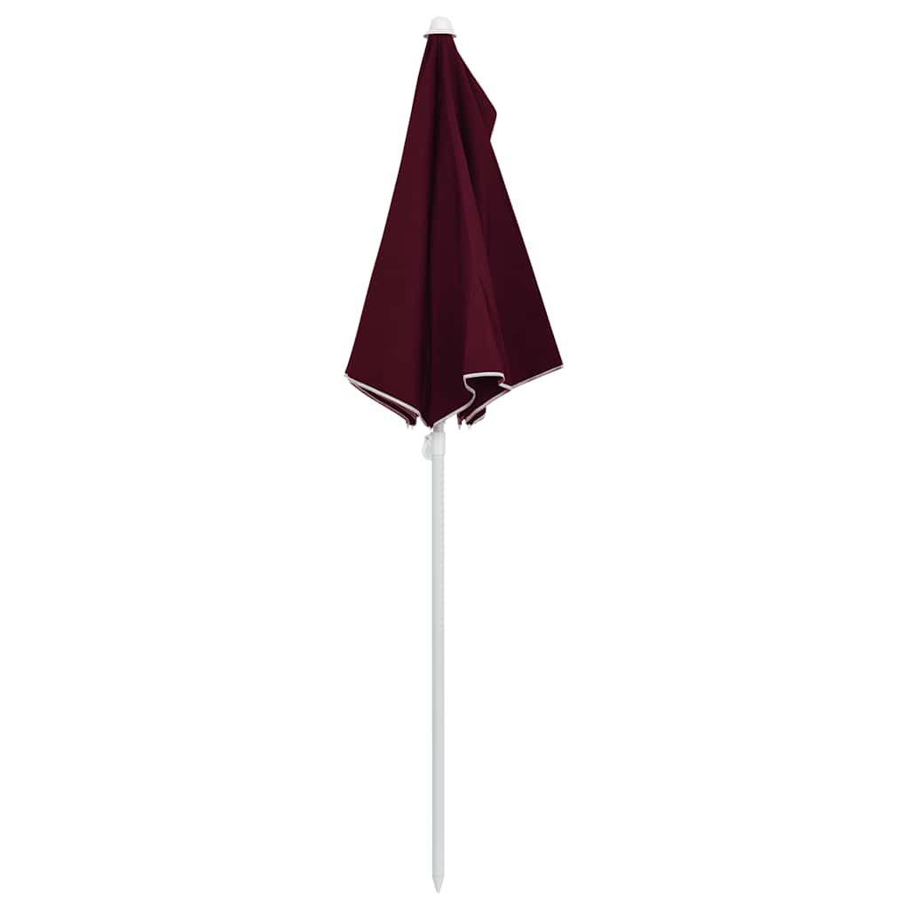 Halb-Sonnenschirm mit Mast 180x90 cm Anthrazit