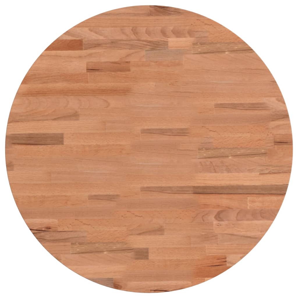 Tischplatte Ø30x1,5 cm Rund Massivholz Buche