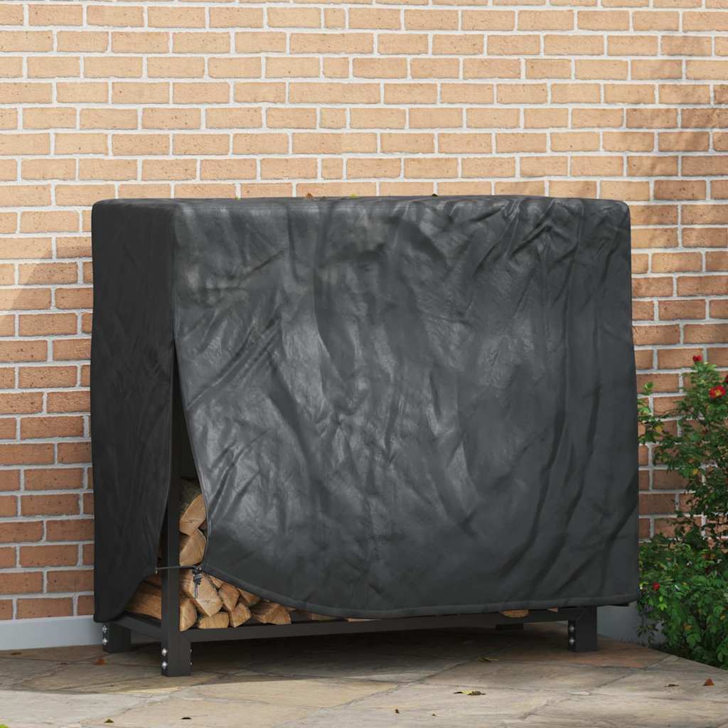 Abdeckung für Kaminholzregal Uni Schwarz 210D Oxford Stoff