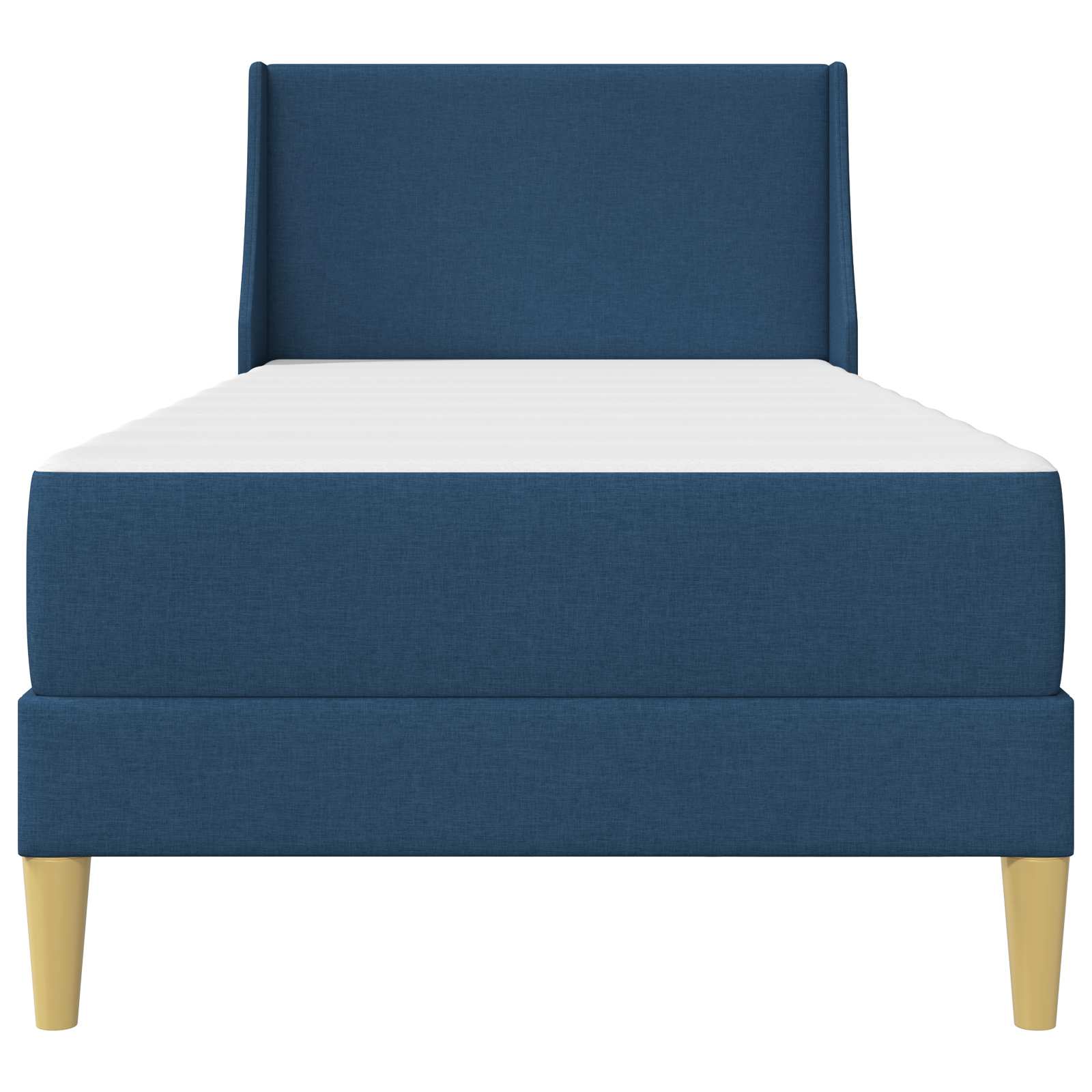Bettgestell mit Matratze Hellgrau 80x 200 cm Polyester