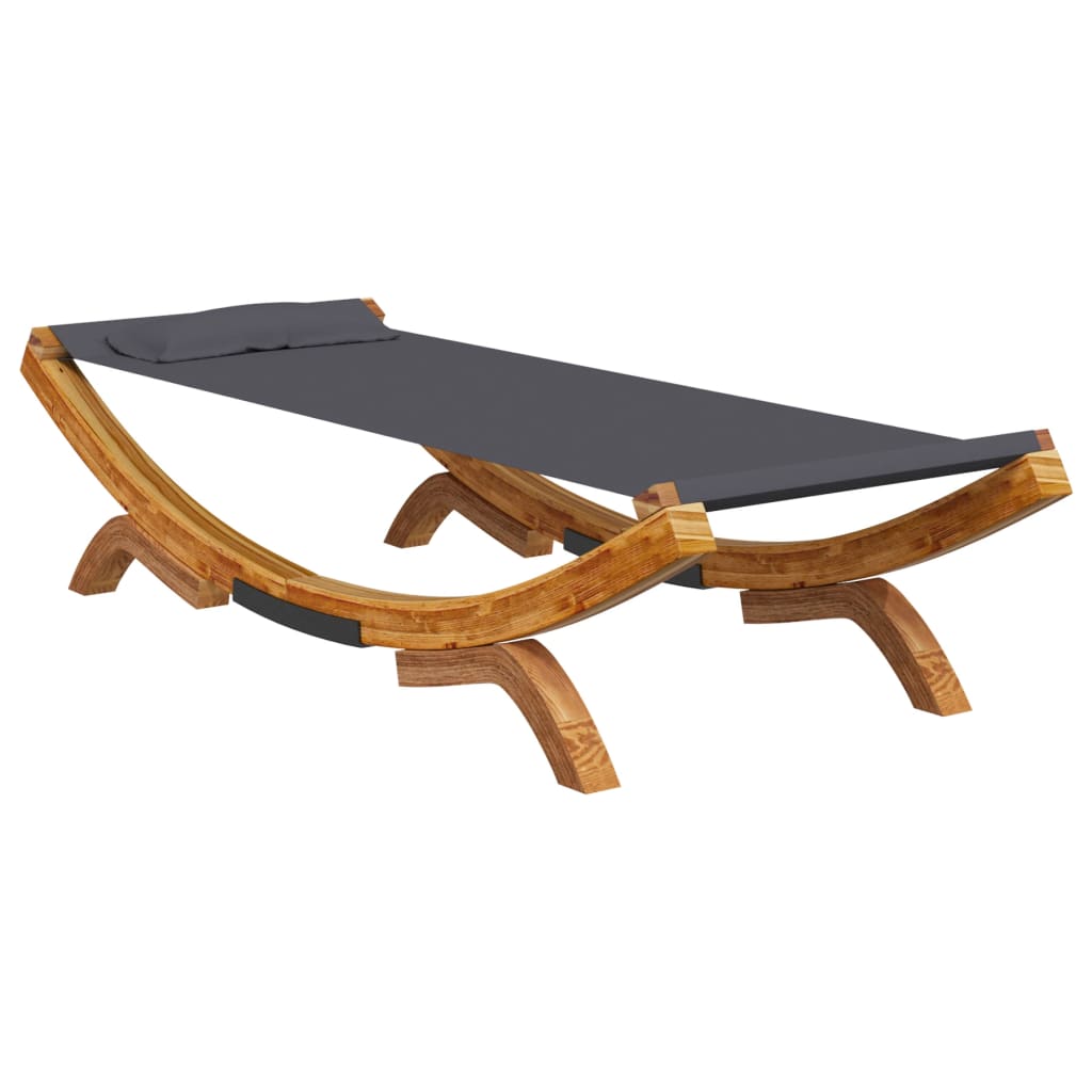 Sonnenliege 165x188,5x46 cm Bugholz Massiv Creme