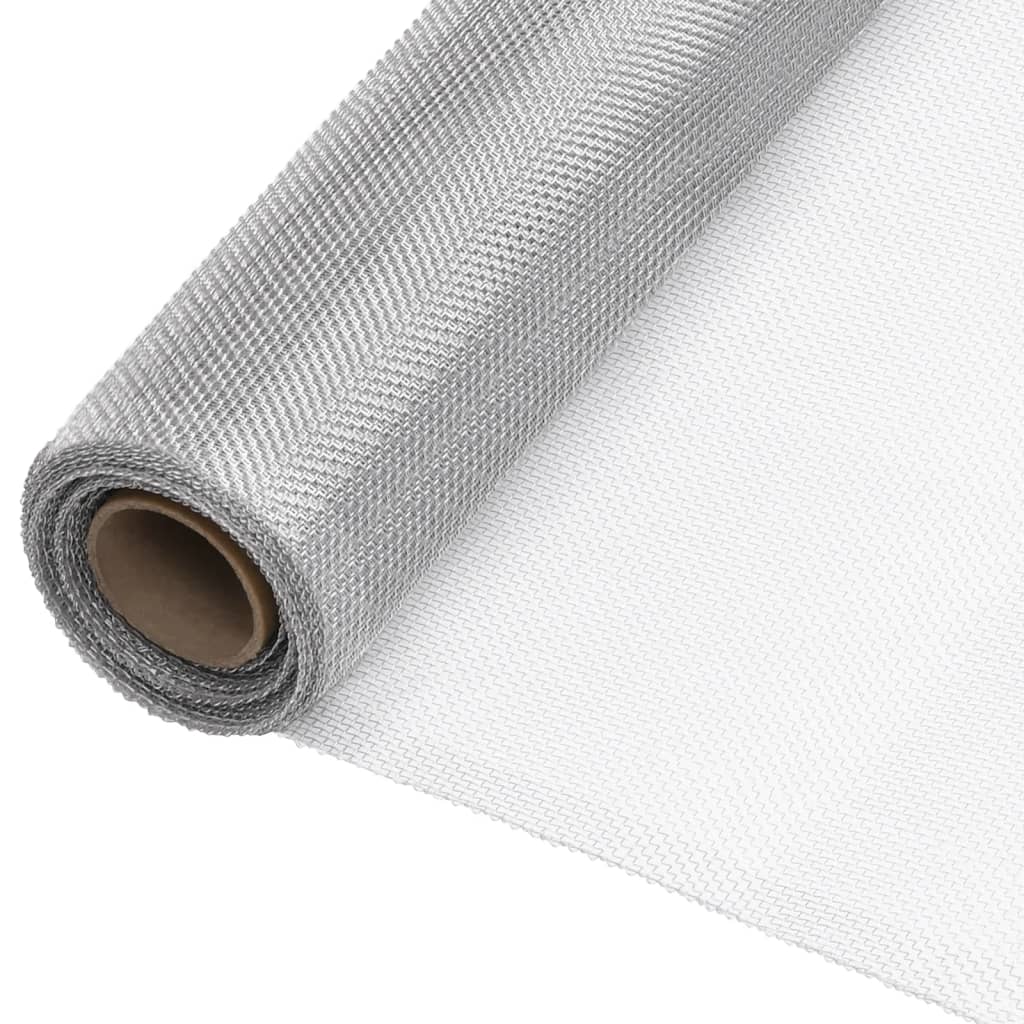 Fliegengitter Aluminium 100x500 cm Silbern