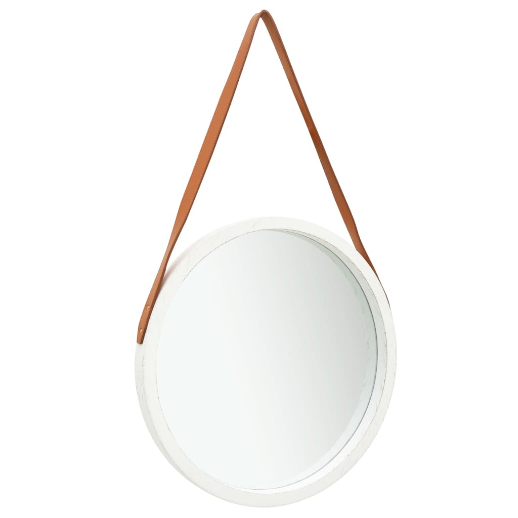 Wandspiegel mit Riemen 60 cm Golden