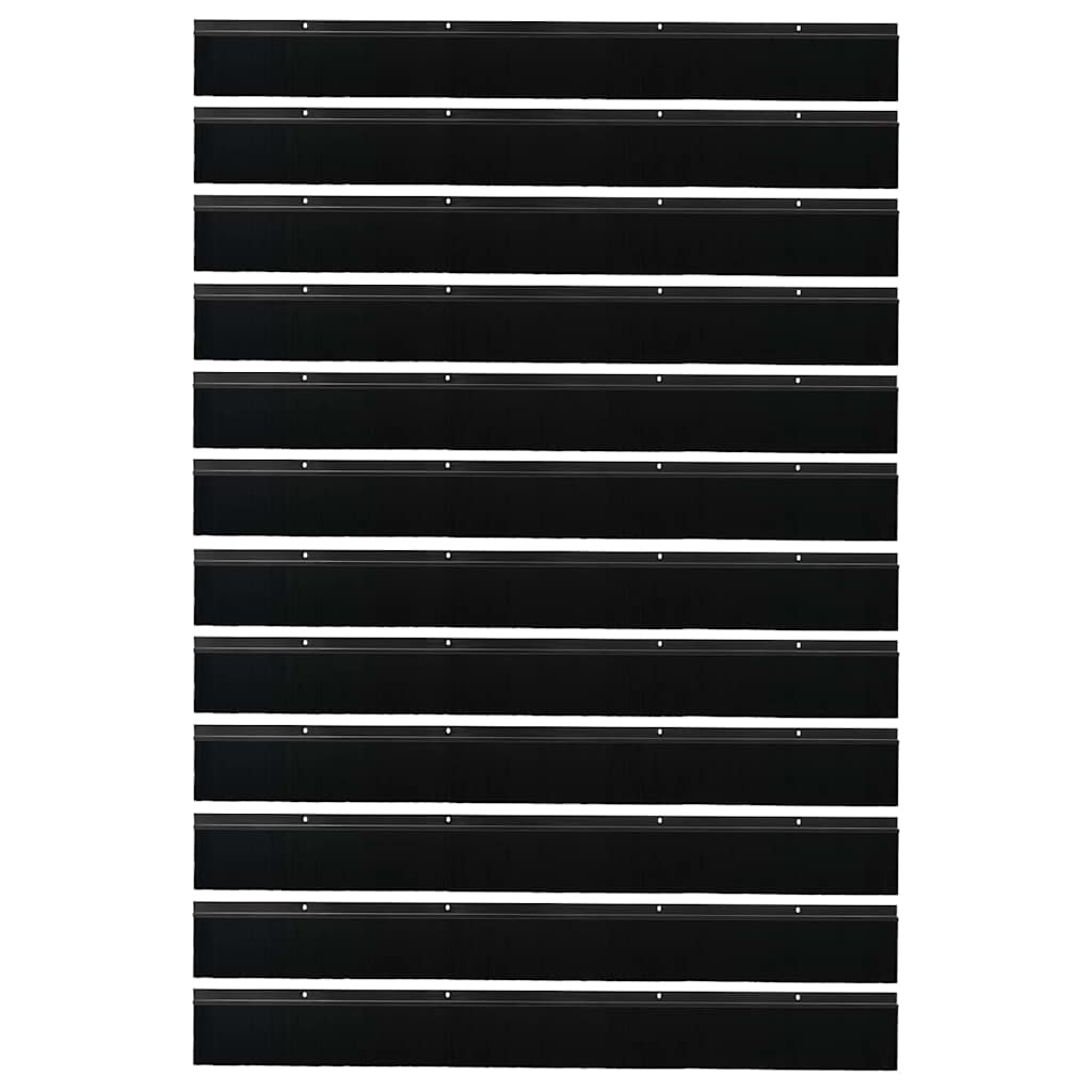 Aufsteck Türbürstendichtungen 2 pcs Braun 100 cm