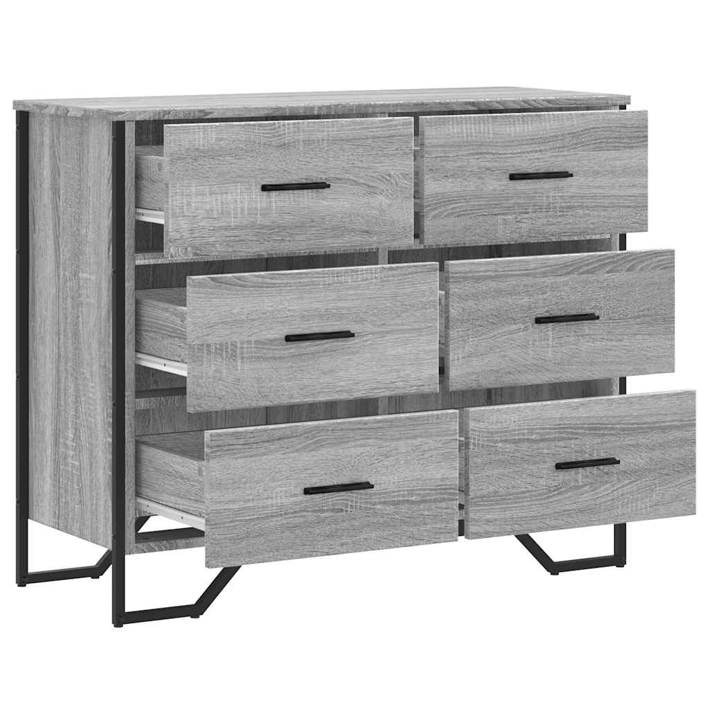 Kommode Schwarz 91x35,5x74,5 cm Holzwerkstoff