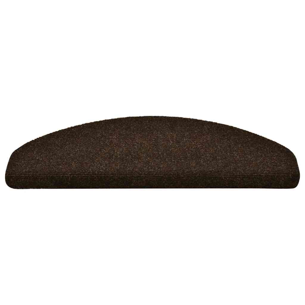 Stufenmatten Selbstklebend 15 Stk. 56x17x3 cm Hellbraun Halbrund