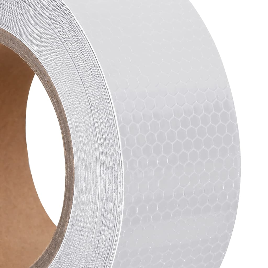 Reflektorband Weiß 2,5 cmx20 m PVC
