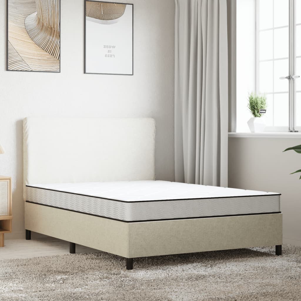 Schaumstoffmatratze für Kind Mittelweich 80 x 160 cm 16 cm Weiß