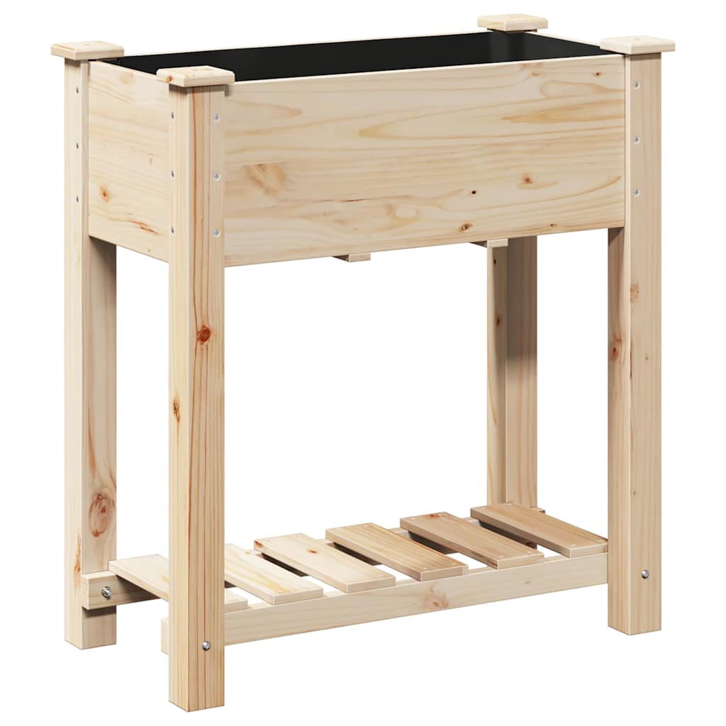 Garten-Pflanzgefäß mit Regal Beige 71 x 37 x 76,5 cm