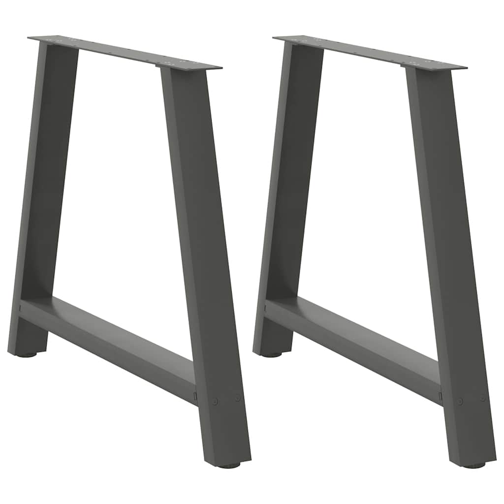 Couchtischbeine A-Form 2 Stk. 30x(30-31) cm Stahl
