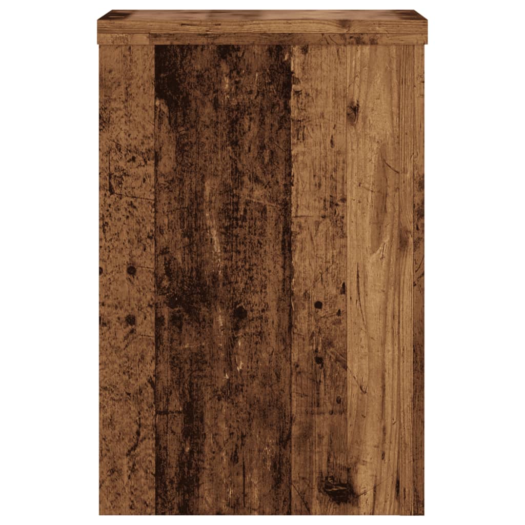 Pflanzenständer 2 Stk. Weiß 33x33x100 cm Holzwerkstoff