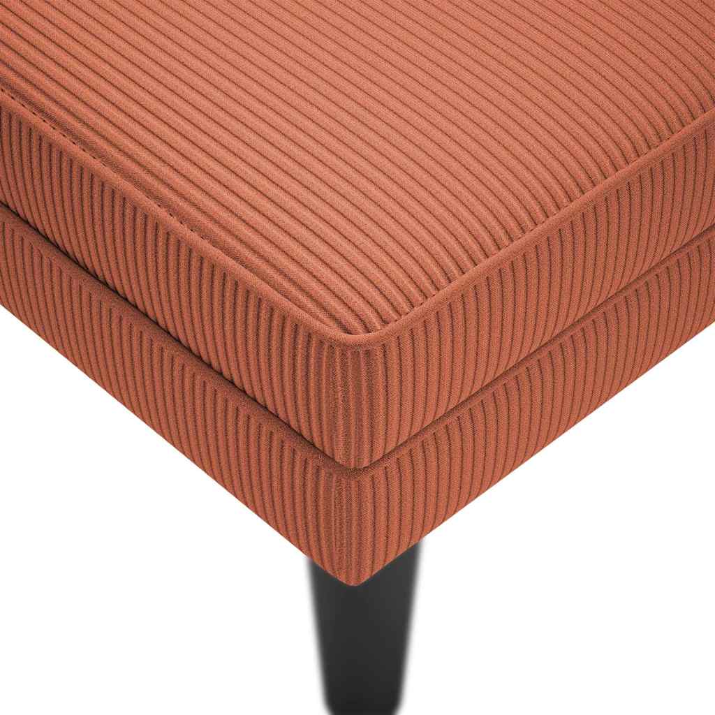 Chaiselongue mit Kissen Hellgrau Cordstoff