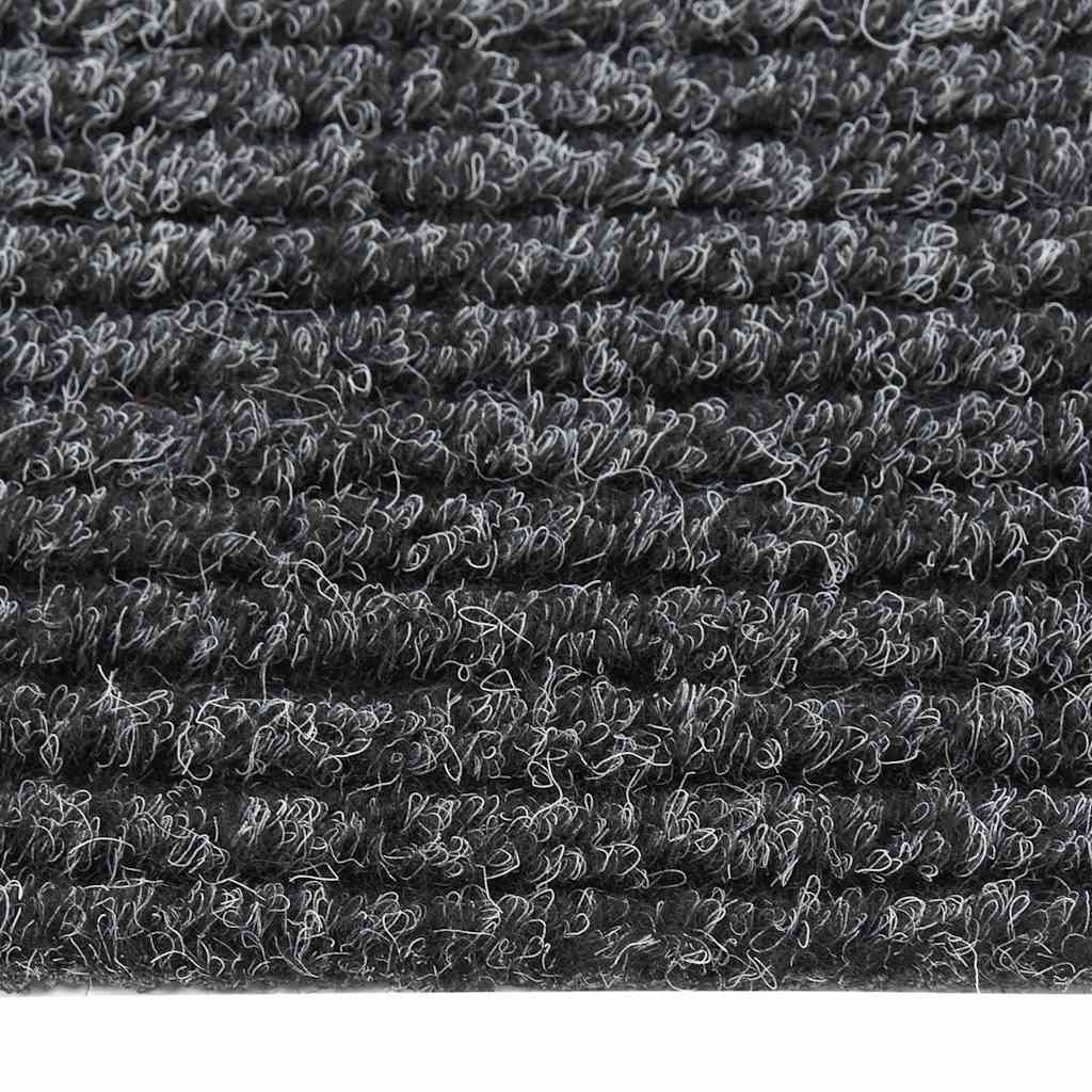 Teppichläufer Grau 80 x 150 cm Stoff