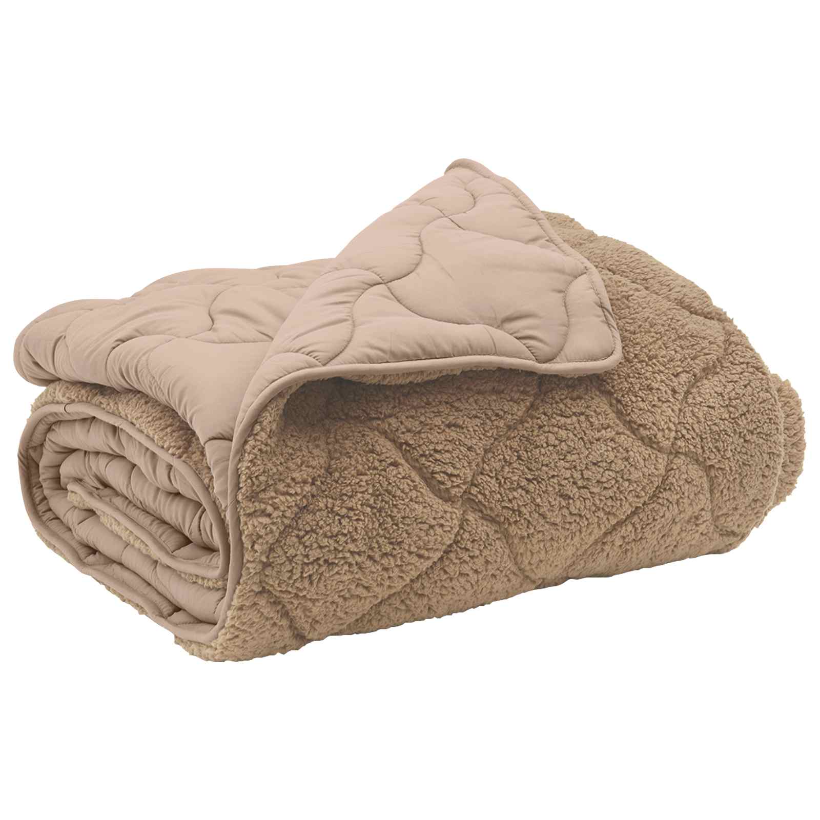 Sommerdecke Anthrazit 135 x 200 cm Mikrofaser und Teddy-Fleece
