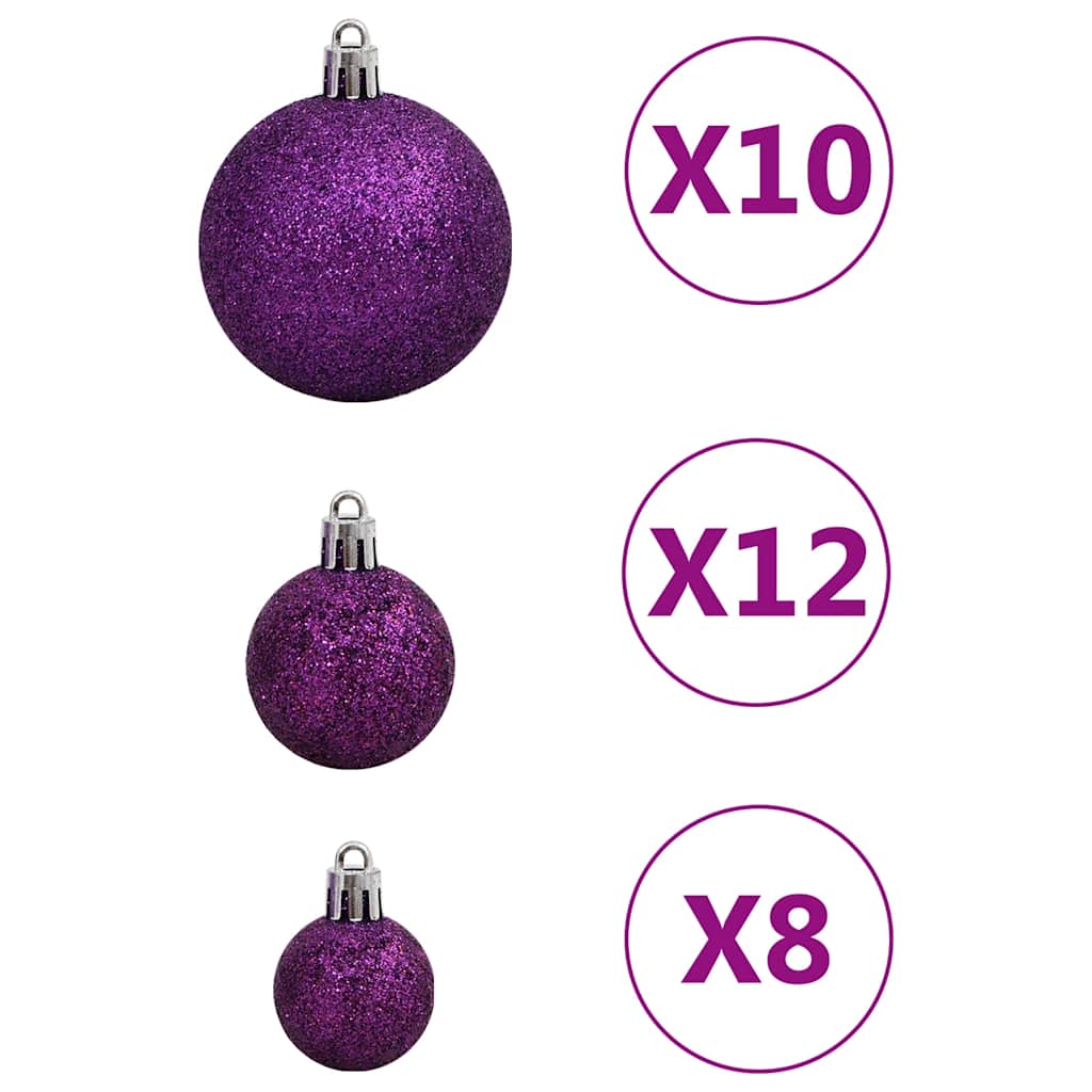 111-tlg. Weihnachtskugel-Set Golden Polystyrol