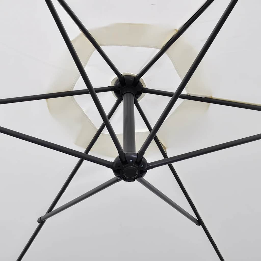 Ampelschirm mit Aluminium-Mast 300 cm Anthrazit