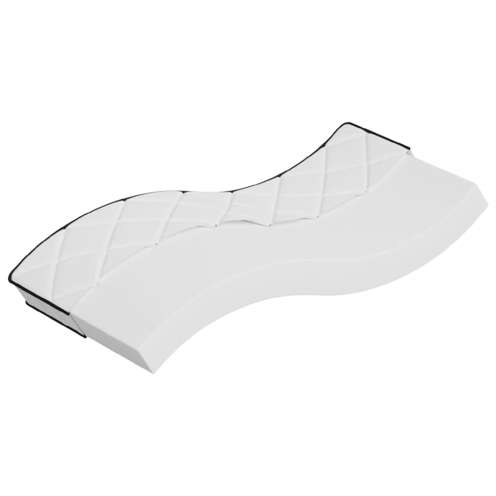 Schaumstoffmatratze für Kind Mittelweich 80 x 160 cm 16 cm Weiß