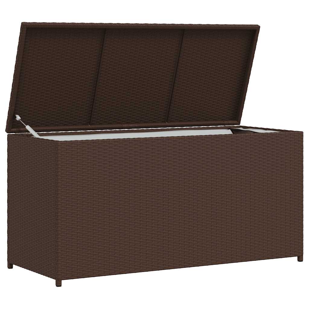 Garten-Auflagenbox Schwarz 120x50x60 cm Poly Rattan