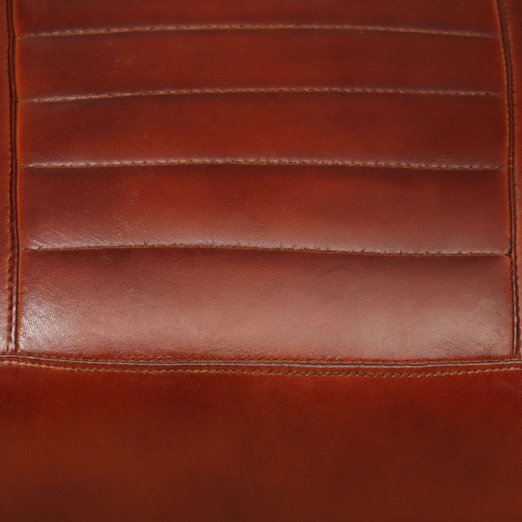 Loungesessel Braun Echtleder