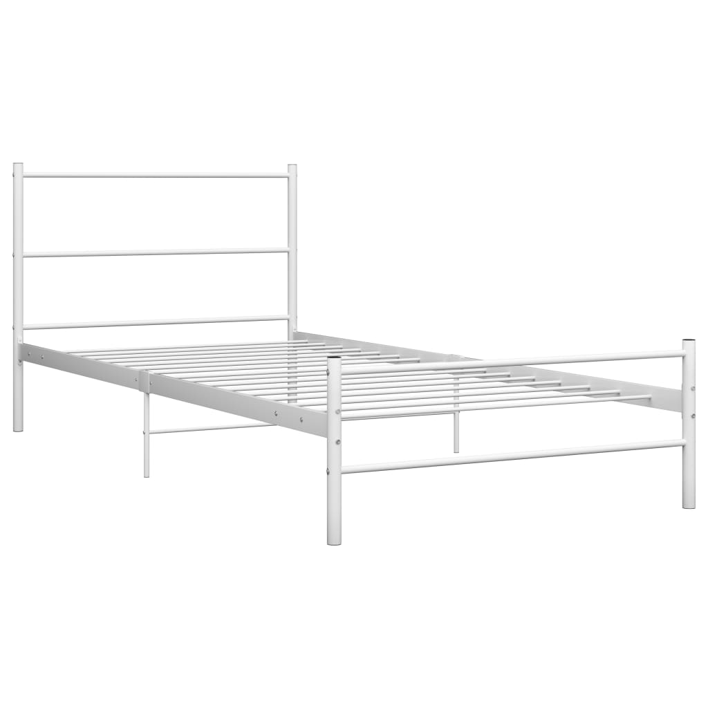 Bettgestell Grau Metall 180×200 cm