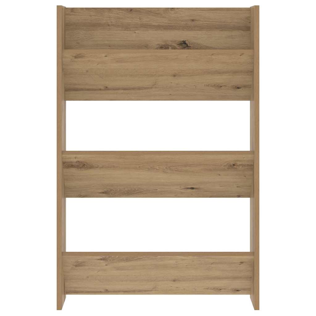 Wand-Schuhschränke 4 Stk. Weiß 60x18x60 cm Holzwerkstoff