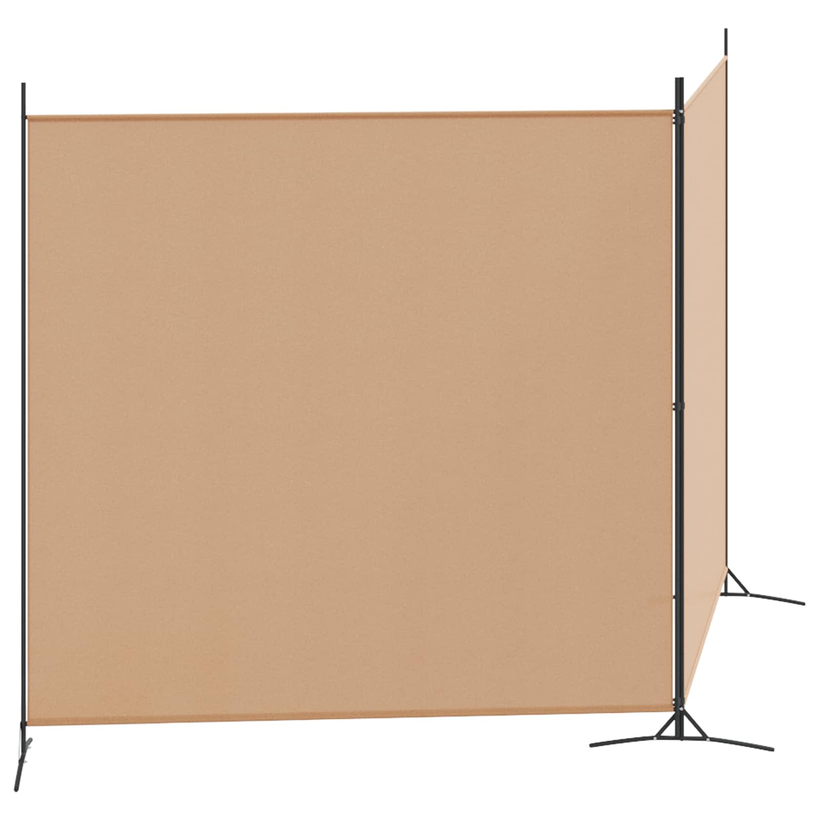 Einzel Panel Raumteiler Beige 175 x 180 cm Stoff