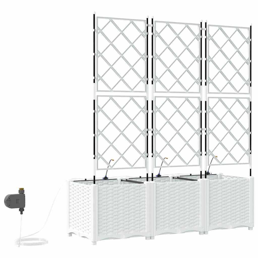 Garten-Pflanzgefäß 4 Stk. Braun 160 x 40 x 22 cm PP