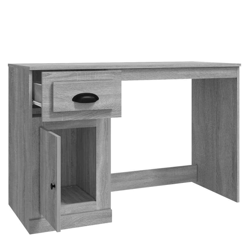 Schreibtisch mit Schublade Weiß 115x50x75 cm Holzwerkstoff