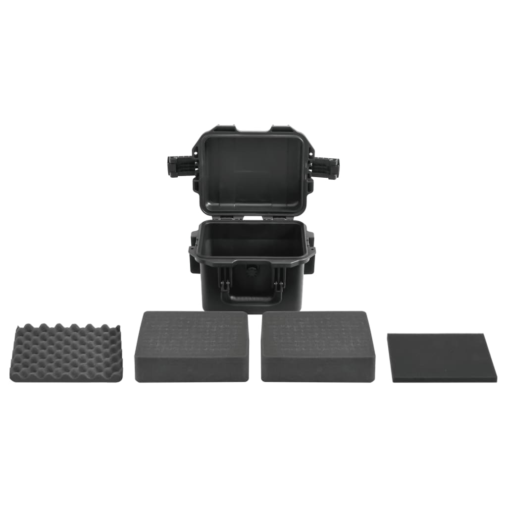 Koffer für Flugreise Tragbar Schwarz 46,5x21,5x17,5 cm PP