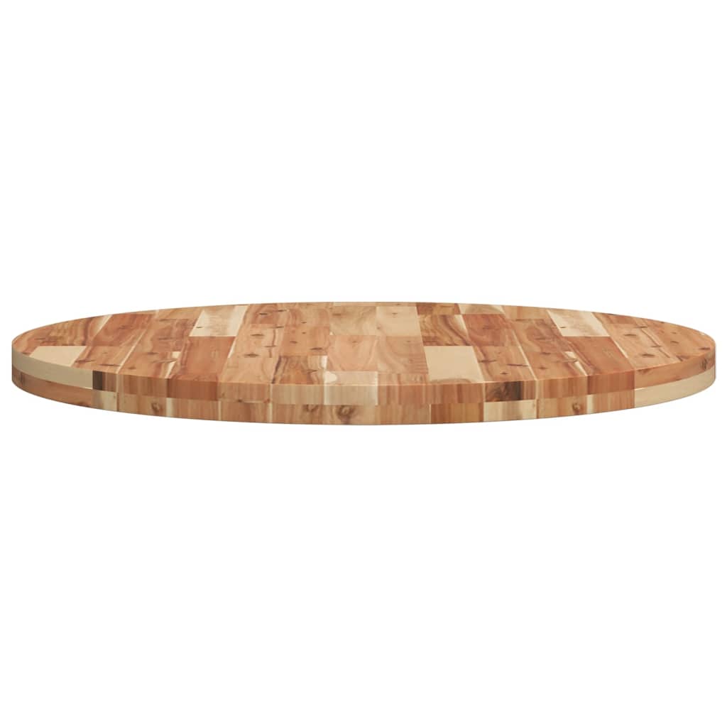 Tischplatte Rund Ø40x2 cm Massivholz Akazie